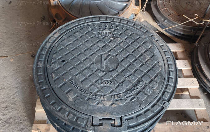 Чугунный люк(дорожный) Л-60 d600 класс нагрузки 20 тонн. Вч400 Гост 3634-99