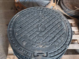 Чугунный люк(дорожный) Л-60 d600 класс нагрузки 20 тонн. Вч400 Гост 3634-99