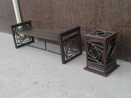 Чугуный скамейка