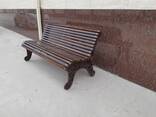 Чугуный скамейка - фото 2