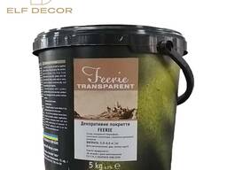 Декоративная краска Feerie Transparent, перламутровое покрытие с эффектом мерцания, 1 кг