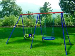 Детский двойный качели