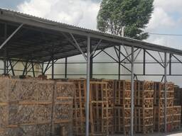 Firewood in boxes