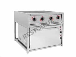 Электрическая плита четырех конфорочная с жарочным шкафом