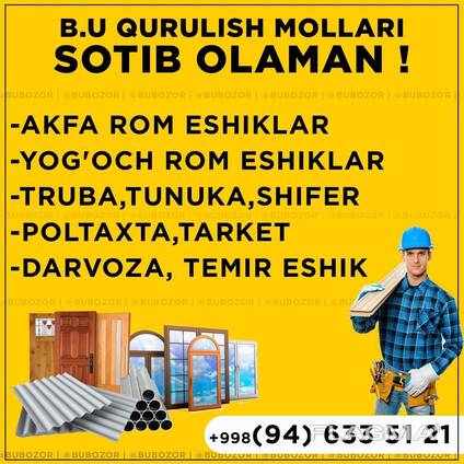 Eski akfa eshik romlar sotib olaman