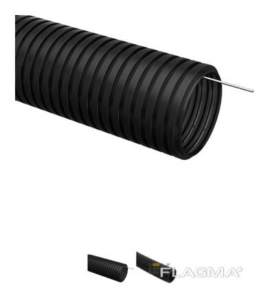 Gofrirovka qilingan quvur HDPE d 16 probli (100 m) IEK qora