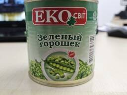 Горошек зеленый консервированный, 400гр