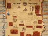 Карта Узбекистана из кожи . - fotosurat 2