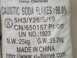 Каустическая сода 98% чешуированная
