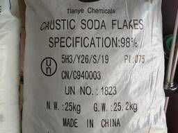 Каустическая сода Китай 98% чешуированная