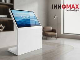 Keng formatli interaktiv kiosk-stol IKL 55 dyumm sensorli / oq metall korpus / i5 / 8GB
