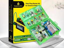 KS0398 Keyestudio EASY PLUG Ultimate Starter Kit — комплект для начинающих Arduino, предна
