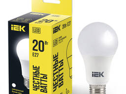 Лампа светодиодная A70 груша 20Вт 230В 4000К E27 IEK