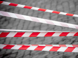 Лента оградительная (Красно-белая)