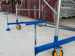 Леса строительные, с ограждением и колесами, из нержавеющей стали - fotosurat 2