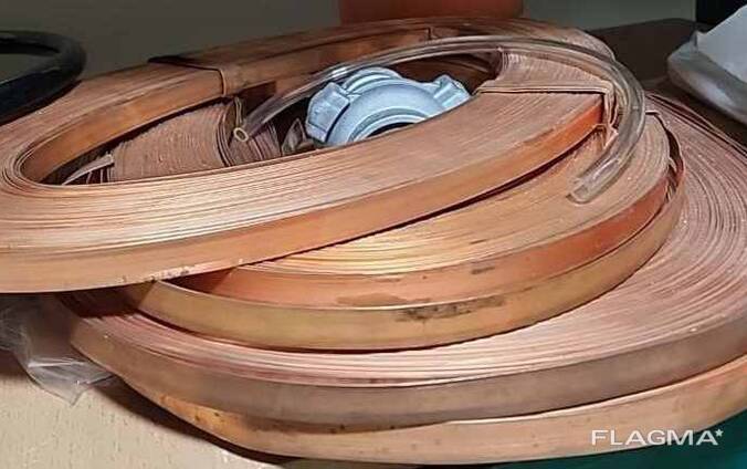 Медная полоса 100×0,5мм /15х0,5мм (шина)