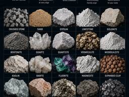 Minerals and Raw materials, (ore concentrate powder lump)