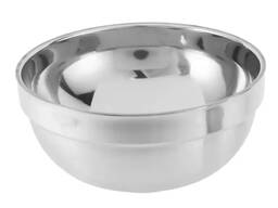 Миска с двойными стенками из нержавеющей стали