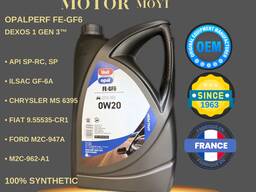 Моторное масло Unil Opal 0W20 FE-GF6 — премиальное синтетическое масло, Франция 4Л