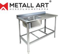 Zanglamaydigan po'latdan yasalgan ish yuzasi bilan yuvish vannasi