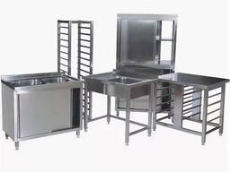 Zanglamaydigan po'latdan: lavabo, stol, tokcha, kaput