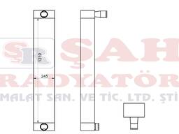 OEM 2033898 SHAH RADIATOR - CATERPILLAR 973C - INTERCOOLER
