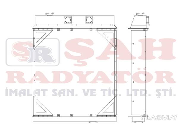 OEM 7W2847 SHAH RADIATOR - CATERPILLAR D9N - RADIATOR