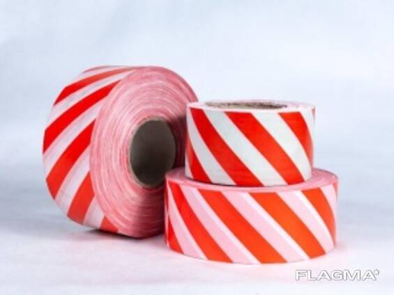 Оградительная лента красно-белая 5см*180м