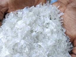 ПЭТ флексу (хлопья) горячей мойки, прозрачную