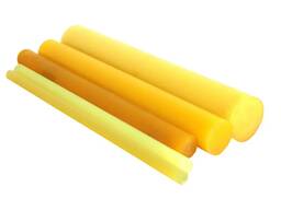 Полиуретан стержни, Диам. : 4-500 мм, Дл. : 50-1450 мм, Марка: СКУ-7Л; СКУ-ПФЛ-100. ..