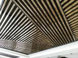 Potolok Armstrong Falga Minvata metallichiskiy kaseta gips Griliato reechniy Led lampa