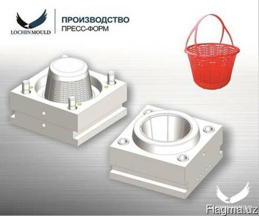 Пресс-форма - корзина для клубники