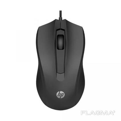 Проводная мышка HP 100 Wired Mouse - Black (p/n 6VY96AA)