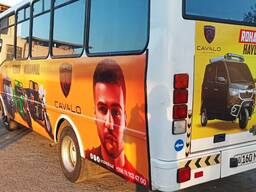 Реклама на автобусах Avtobuslarda reklama