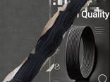 Elastik tasma 1 sm va 0,8 sm (rulon uchun 95 m, oq / qora) - ulgurji - fotosurat 2