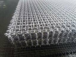 Рифленая нержавеющая сетка 5x5x1.2 мм 12Х18Н10Т ГОСТ 3826-82