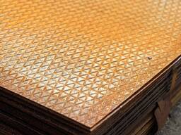 Ромбический рифленый Лист 4х1080х5000мм; 5х1080х5000мм