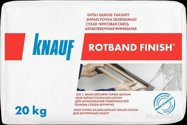 Шпаклевка гипсовая Ротбанд Финиш 20 кг