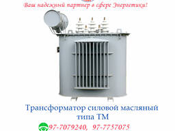 Силовые трансформаторы масляные ТМ, ТМГ до 10 кВ
