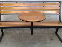 Скамейки со столиком