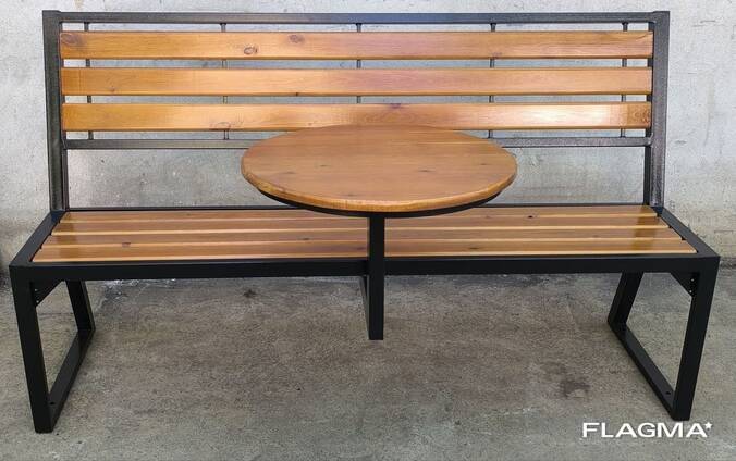 Скамейки со столиком