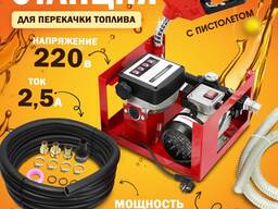 Мини станция АЗС для дизель 60 л/мин 550Вт 220В со счетчиком