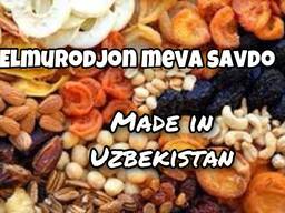 Сухофрукты, фрукты, овощи и венники из Узбекистана