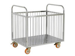 Тележка грузовая нержавейка для мокрого белья