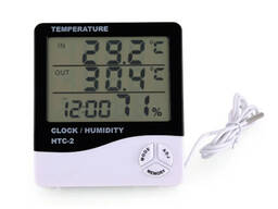 Термогигрометр, будильник HTC-2A