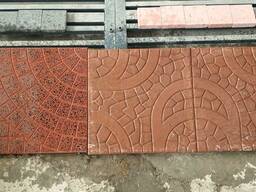 Тротуарная плитка, размер 40х40 см, толщина 3 см, брусчатка