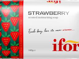 Твёрдое туалетное мыло IFOR Strawberry 140 g