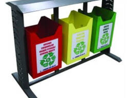 Урна для раздельного 3х секционный.