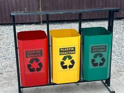 Урны уличные тройные