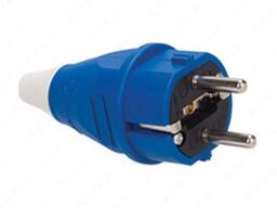 Вилка электрическая с заземлением 16А "ELBRUG"